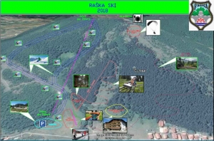 Raka Situacioni plan ski centra