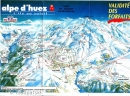 Alpe d'Huez - stara ski mapa