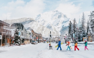 banff downtown skiers crossing online 1200