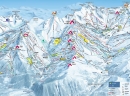 Les 3 vallees, ski mapa 2018