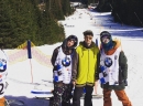  Filip Flec Filipovic sa Matijom Milenković и Jankom Kolarević u ski centru  JASNA Nizke Tatre