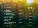 Jahorina - Leto 2018, cenovnik