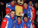 Sportisti Srbije sa maskotom EYOF-a Brasov 2013 na ceremoniji otvaranja
