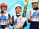 Pobednice u Amatiju - Katharina Althaus, Sara Takanashi, Maja Vtic - foto FIS
