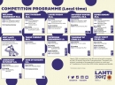 Lahti 2017 - program takmičenja