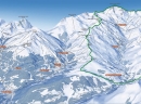 Dolina Belleville - ski mapa