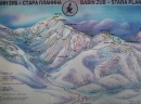 Prva ski mapa iz 1998, na kojoj je predstavljen buduci Ski centar Konjarnik i koja je trebala da zainteresuje potenvcijalne investitore