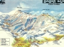 Ski mapa nastala znatno kasnije, na kojoj je nesto realnije prikazan moguci razvoj i projekcija staza oko vrha Babin Zub.